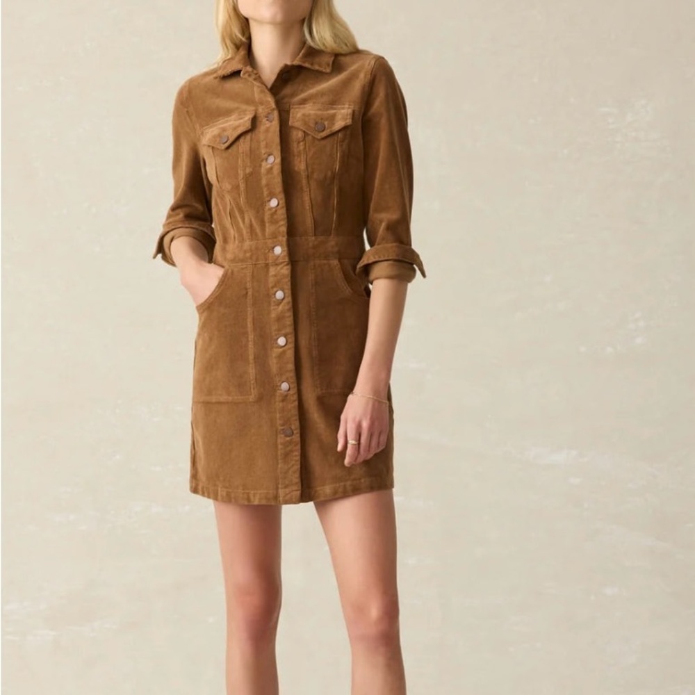 Faherty Michelle stretch cord dress